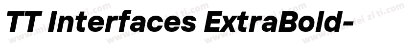 TT Interfaces ExtraBold字体转换